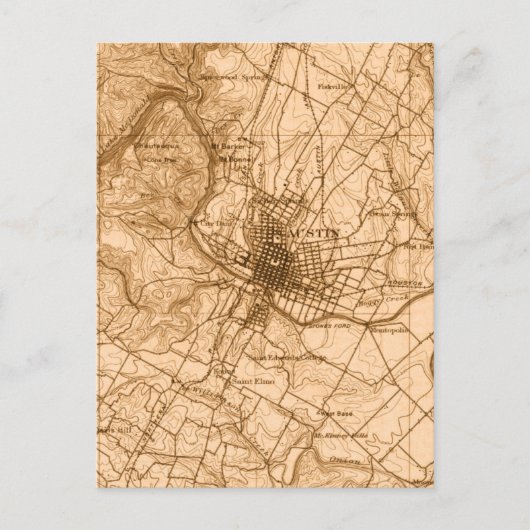 Postale Carte Vintage Austin (Devant)