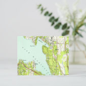 Postale Carte Vintage Bellevue Washington (Debout devant)