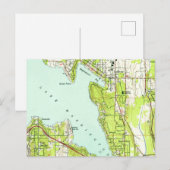 Postale Carte Vintage Bellevue Washington (Devant / Derrière)