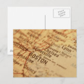 Postale Carte Vintage BOSTON (Devant / Derrière)