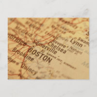Carte Vintage BOSTON