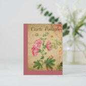 Postale Carte vintage Botanique Florale (Debout devant)