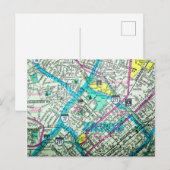 Postale Carte Vintage Charlotte, NC (Devant / Derrière)