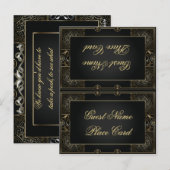 Postale Carte vintage Classic Gatsby Style Place (Devant / Derrière)