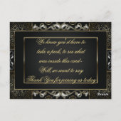 Postale Carte vintage Classic Gatsby Style Place (Dos)