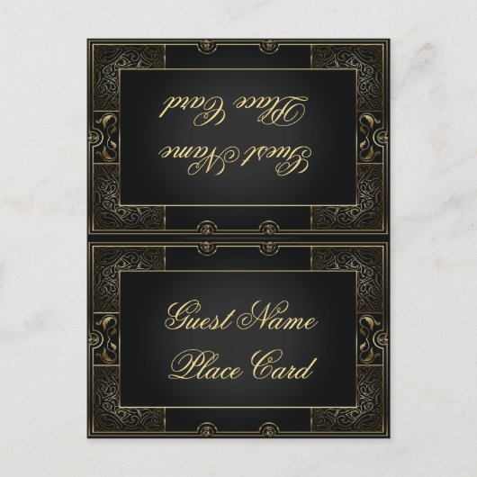 Postale Carte vintage Classic Gatsby Style Place (Devant)