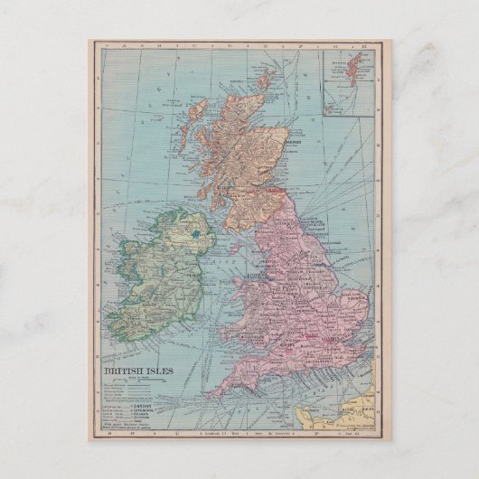 Postale Carte vintage d'Angleterre (Devant)