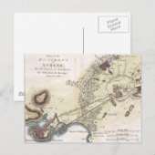 Postale Carte vintage d'Athènes (1784) (Devant / Derrière)
