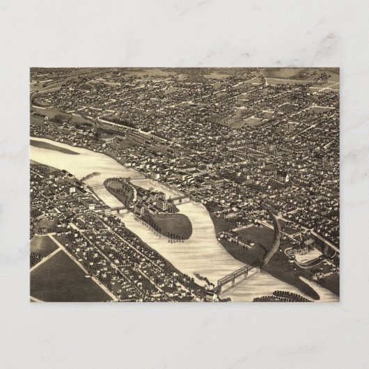 Postale Carte vintage de Aurora Illinois (1882) (Devant)