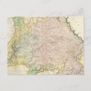 Postale Carte vintage de Bavière Allemagne (1814)