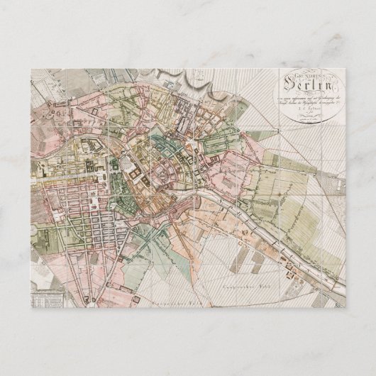 Postale Carte vintage de Berlin (1811) (Devant)