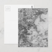 Postale Carte Vintage de Boston (Devant / Derrière)