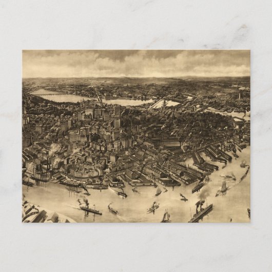 Postale Carte vintage de Boston (1905) (2) (Devant)