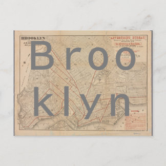 Postale Carte vintage de Brooklyn