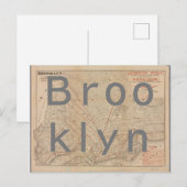 Postale Carte vintage de Brooklyn (Devant / Derrière)