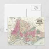 Postale Carte vintage de Brookyln (1868) (Devant / Derrière)