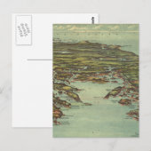 Postale Carte vintage de Buzzards Bay (1907) (Devant / Derrière)