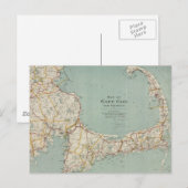 Postale Carte vintage de Cape Cod (1917) (Devant / Derrière)