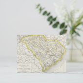 Postale Carte vintage de Caroline du Sud (1889) (Debout devant)