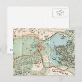 Postale Carte vintage de Central Park (1860) (Devant / Derrière)