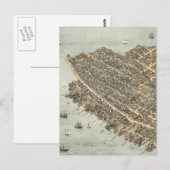 Postale Carte vintage de Charleston (1872) (Devant / Derrière)
