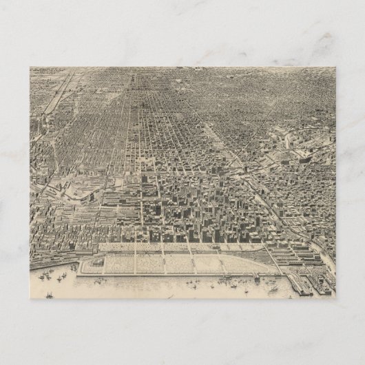 Postale Carte vintage de Chicago (1916) (Devant)