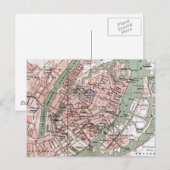 Postale Carte vintage de Copenhague Danemark (1888) (Devant / Derrière)