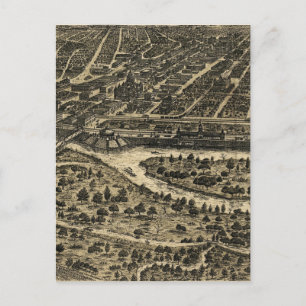 Postale Carte vintage de Dallas Texas (1892)
