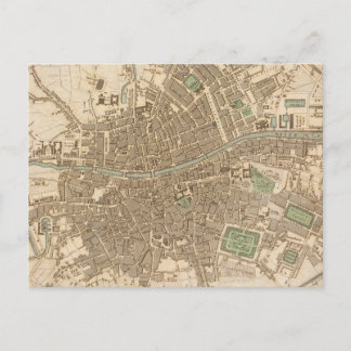 Postale Carte vintage de Dublin (1836)