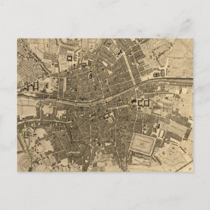 Postale Carte vintage de Dublin Irlande (1797)