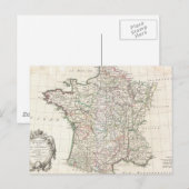 Postale Carte vintage de France (1771) (Devant / Derrière)