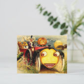Postale Carte vintage de Halloween (Debout devant)