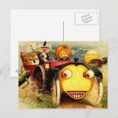 Postale Carte vintage de Halloween (Devant / Derrière)