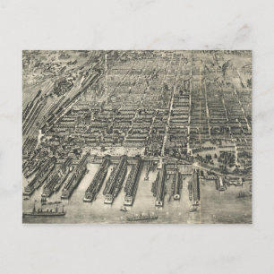 Postale Carte vintage de Hoboken NJ (1904)