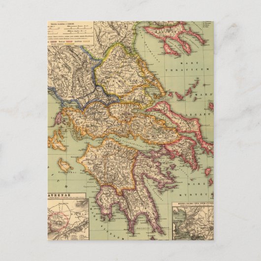 Postale Carte vintage de la Grèce (1903) (Devant)