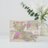 Postale Carte vintage de la Louisiane (1853) (Debout devant)