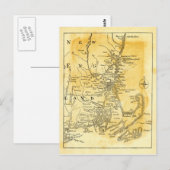 Postale Carte vintage de la Nouvelle-Angleterre (Devant / Derrière)