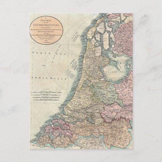 Postale Carte vintage de la Pays-Bas (1799) (Devant)