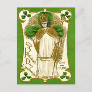 Postale Carte vintage de la Saint-Patrick
