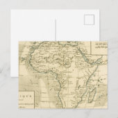 Postale Carte vintage de l'Afrique (Devant / Derrière)