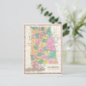 Postale Carte vintage de l'Alabama (1827) (Debout devant)