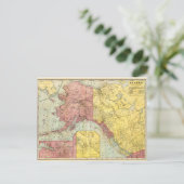 Postale Carte vintage de l'Alaska (Debout devant)