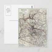 Postale Carte vintage de l'Arizona (1911) (Devant / Derrière)