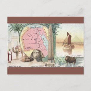 Postale Carte vintage de l'Égypte