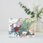 Postale Carte vintage de l'Europe 1876 (Debout devant)