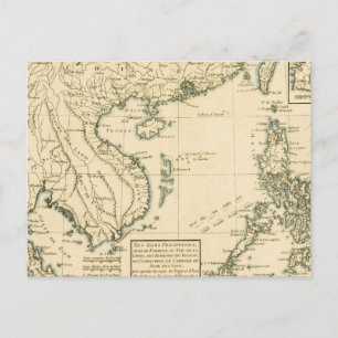 Postale Carte vintage de l'Inde   Océan Indien