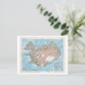 Postale Carte vintage de l'Islande (Debout devant)