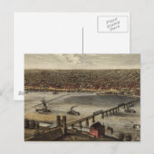 Postale Carte vintage de Louisville (1876) (Devant / Derrière)