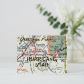 Postale Carte Vintage de l'ouragan Utah (Debout devant)