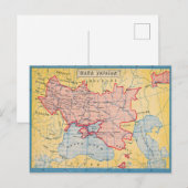 Postale Carte vintage de l'Ukraine (1919) (Devant / Derrière)